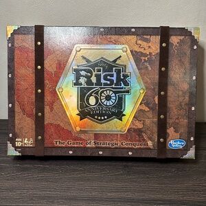 Risk 60th Anniversary Deluxe Edition Strategy Board Game Open Box Never played